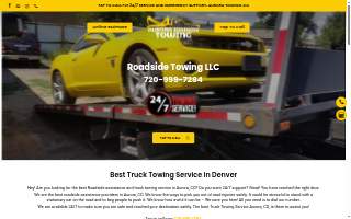 24 Hours Roadside Towing Denver website