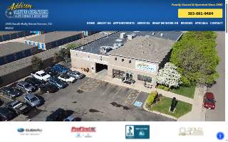 Addison Auto Repair & Body Shop website