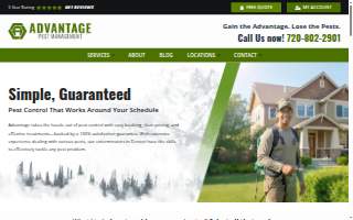 Advantage Pest Management website