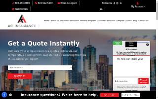 AFI Insurance website