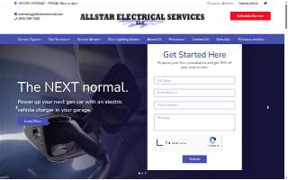 Allstar Electrical Services website