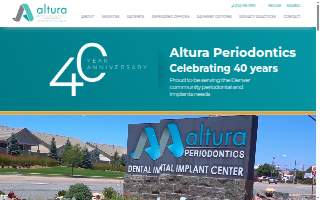 Altura Periodontics website