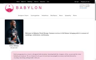Babylon Floral website