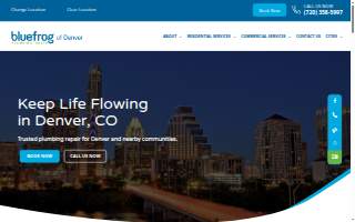 bluefrog Plumbing and Drain of Denver website