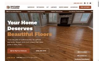 Brothers Flooring Refinishing website