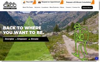 CACC Physical Therapy Denver website