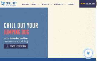 Chill Out Dog Training website
