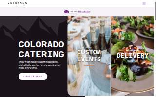 Colorado Catering Company website