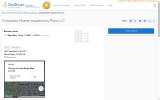 Colorado Home Inspection Plus website
