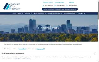 Colorado Oral Surgery - Central Park website
