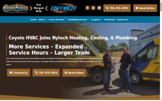 Coyote HVAC website