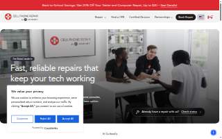 CPR Cell Phone Repair of Cranford website