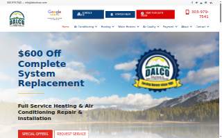 DALCO Heating & Air Conditioning website