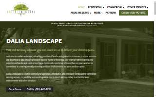 Dalia Landscape website