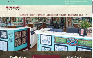 Dedication Tattoo website