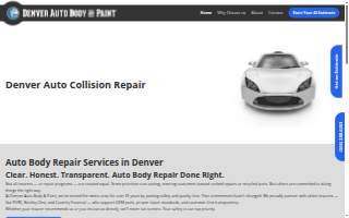Denver Auto Body & Paint website