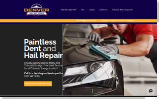 Denver Auto Hail Repair website