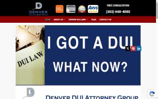 Denver DUI Attorney Group website