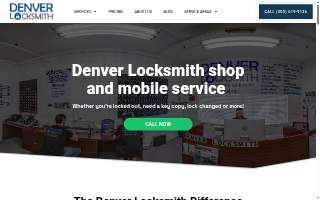 Denver Locksmith shop and mobile service website