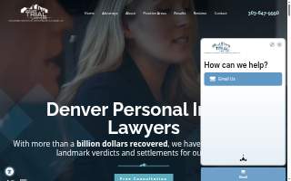 Denver Trial Lawyers website