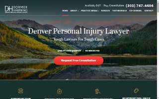 Dormer Harpring Denver Personal Injury Lawyers website