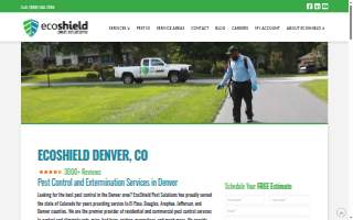 EcoShield Pest Solutions of Denver website