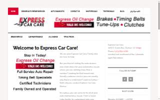 Express Car Care website