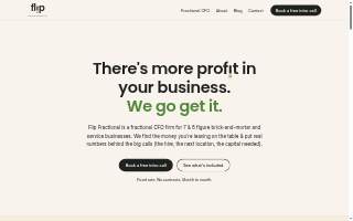 Flip Fractional website