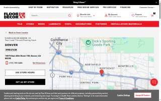 Floor & Decor of Denver website