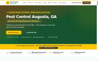 Fort Western Pest Control Solutions website