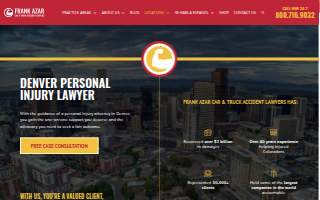 Frank Azar Car & Truck Accident Lawyers - Denver, Colorado website
