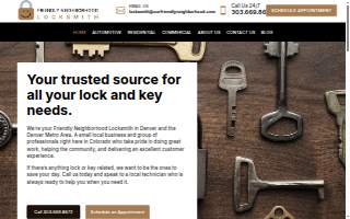 Friendly Neighborhood Locksmith website