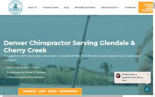 Glendale Chiropractic website