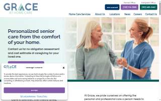 Grace At Home Care website