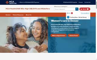 HCA HealthONE Mile High OB/GYN and Midwifery - Denver website