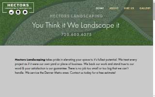 Hector’s Landscaping and Construction website