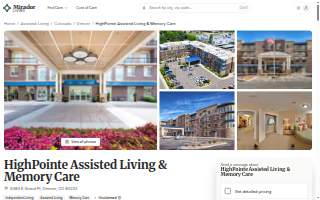HighPointe Assisted Living & Memory Care website