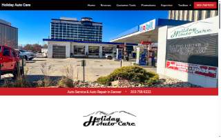 Holiday Auto Care website