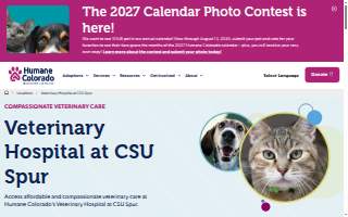 Humane Colorado, formerly the Dumb Friends League - Veterinary Hospital at CSU Spur website