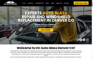 HV Auto Glass Denver website