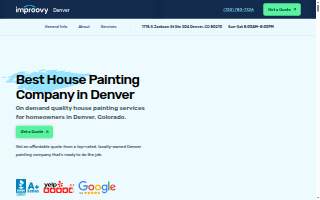 Improovy Painters Denver website