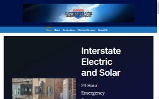 Interstate Electric and Solar website