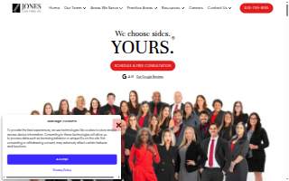 Jones Law Firm PC website