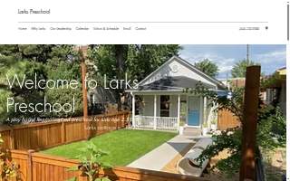 Larks Preschool website