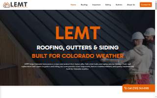 LEMT Roofing website