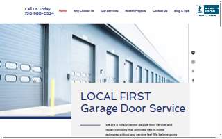 Local First Garage Door Service website
