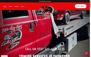 Lucks Unlimited Towing website