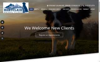 Montclair Animal Clinic website