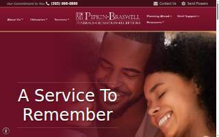 Pipkin Braswell Funeral Home & Cremation website