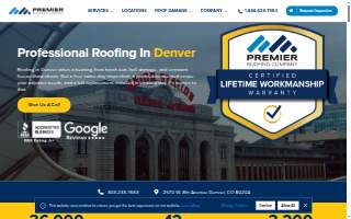Premier Roofing Company of Denver website